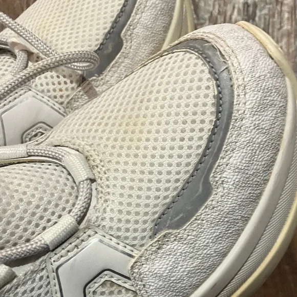 Michael Kors White and Gray Women's Sneakers - Picture 6 of 9